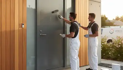 Professional door painting and refinishing in Norton, MA by expert local house painters