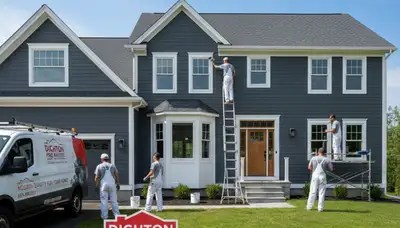 House painting services in Norton, MA by Norton Painter for residential exterior and interior projects