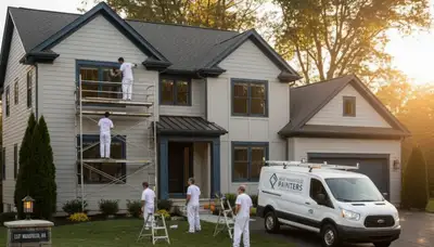 Professional house painters in Norton MA providing expert residential exterior painting services