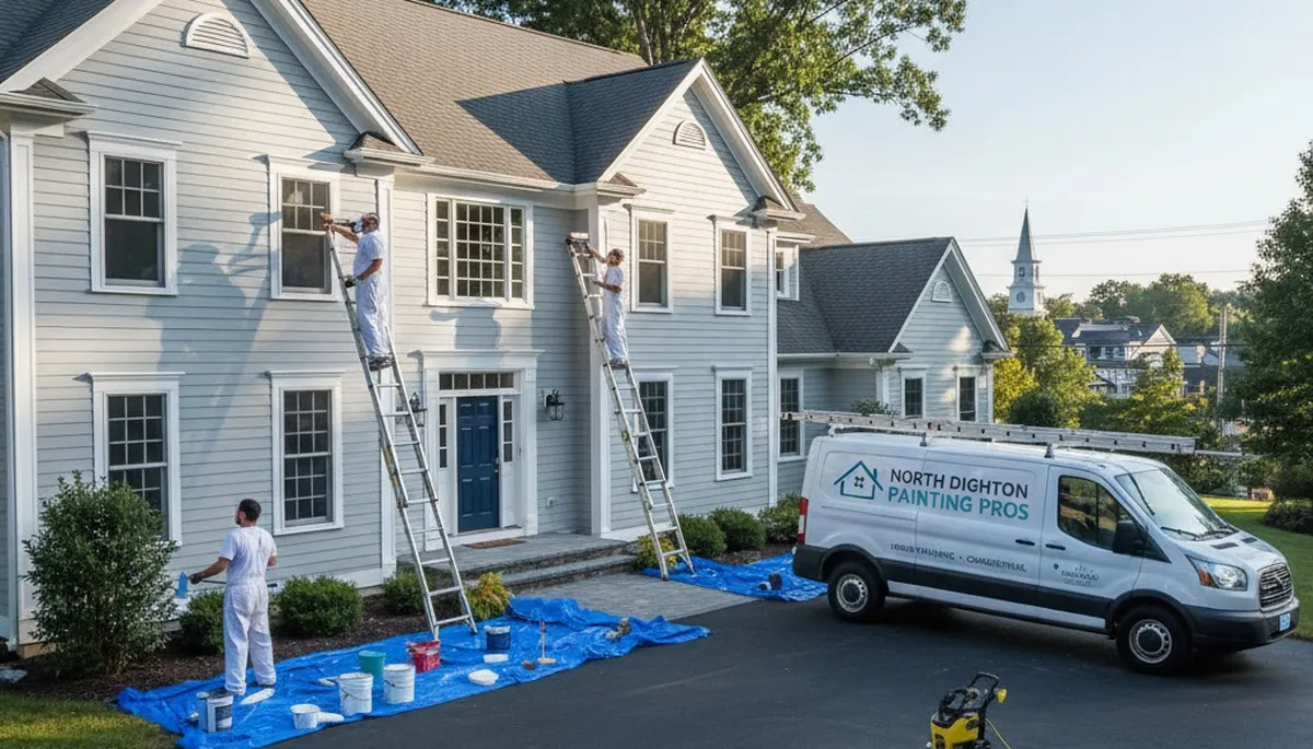 Professional house painters providing exterior painting services in Norton, MA homes