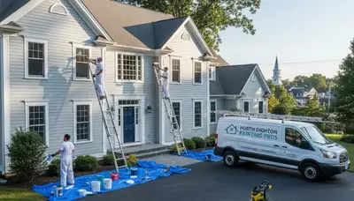 Professional house painters providing exterior painting services in Norton, MA homes