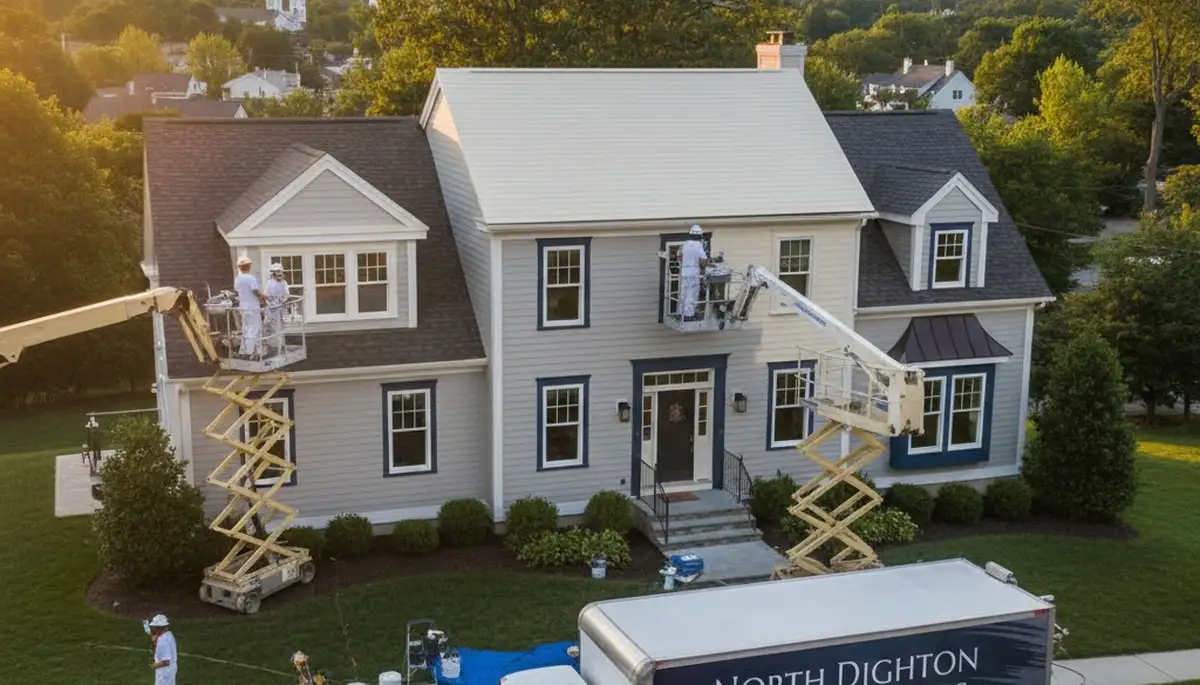 Professional house painter in Norton MA providing expert exterior and interior painting services