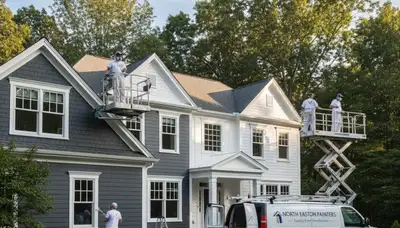 Professional house painters in Norton MA providing expert residential painting services