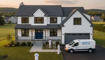 Professional house painters in Norton MA providing expert residential exterior painting services