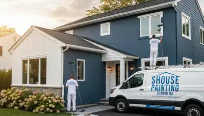 House painting services in Norton, MA by Norton Painter for residential interiors and exteriors