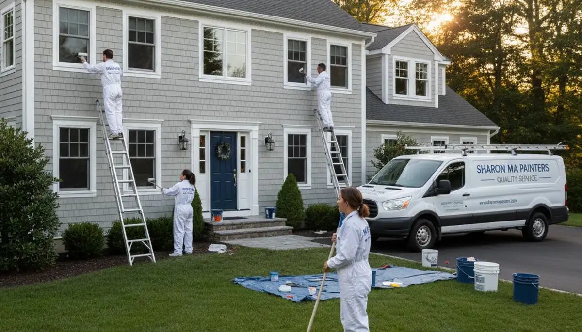 House painting services in Norton, MA by Norton Painter for residential exterior and interior projects