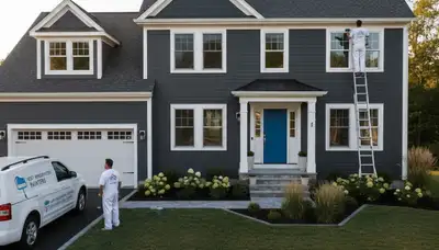 Professional house painters providing exterior painting services in Norton, MA