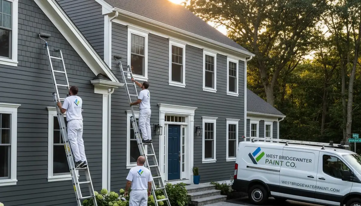 Professional house painter in Norton MA providing exterior and interior painting services
