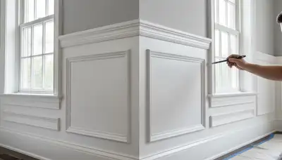 Expert interior trim painting with crisp edges in Norton, MA homes by professional house painters