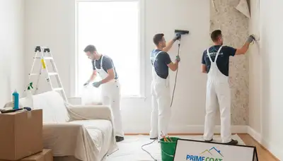 Professional wallpaper removal service in Norton MA preparing home walls for painting